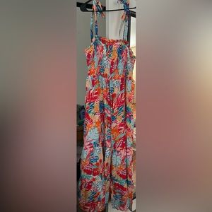 Tie strap maxi dress